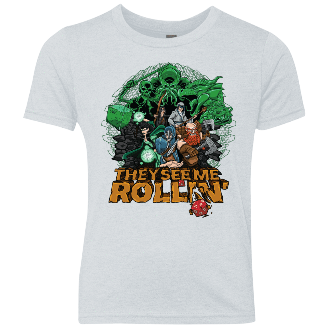 T-Shirts Heather White / YXS See me rolling Youth Triblend T-Shirt