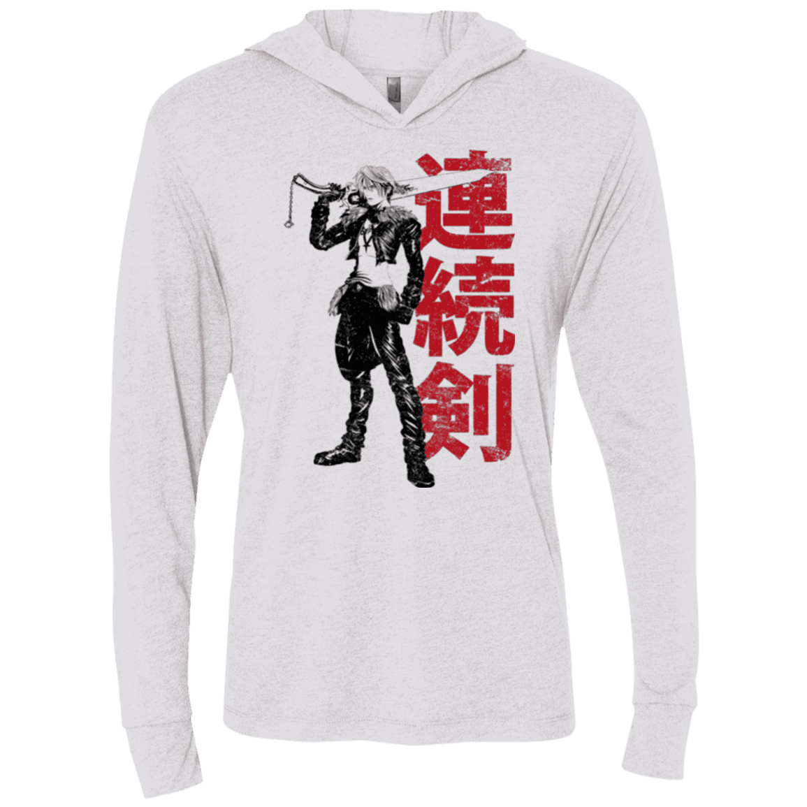 T-Shirts Heather White / X-Small Seed Mercenary Triblend Long Sleeve Hoodie Tee