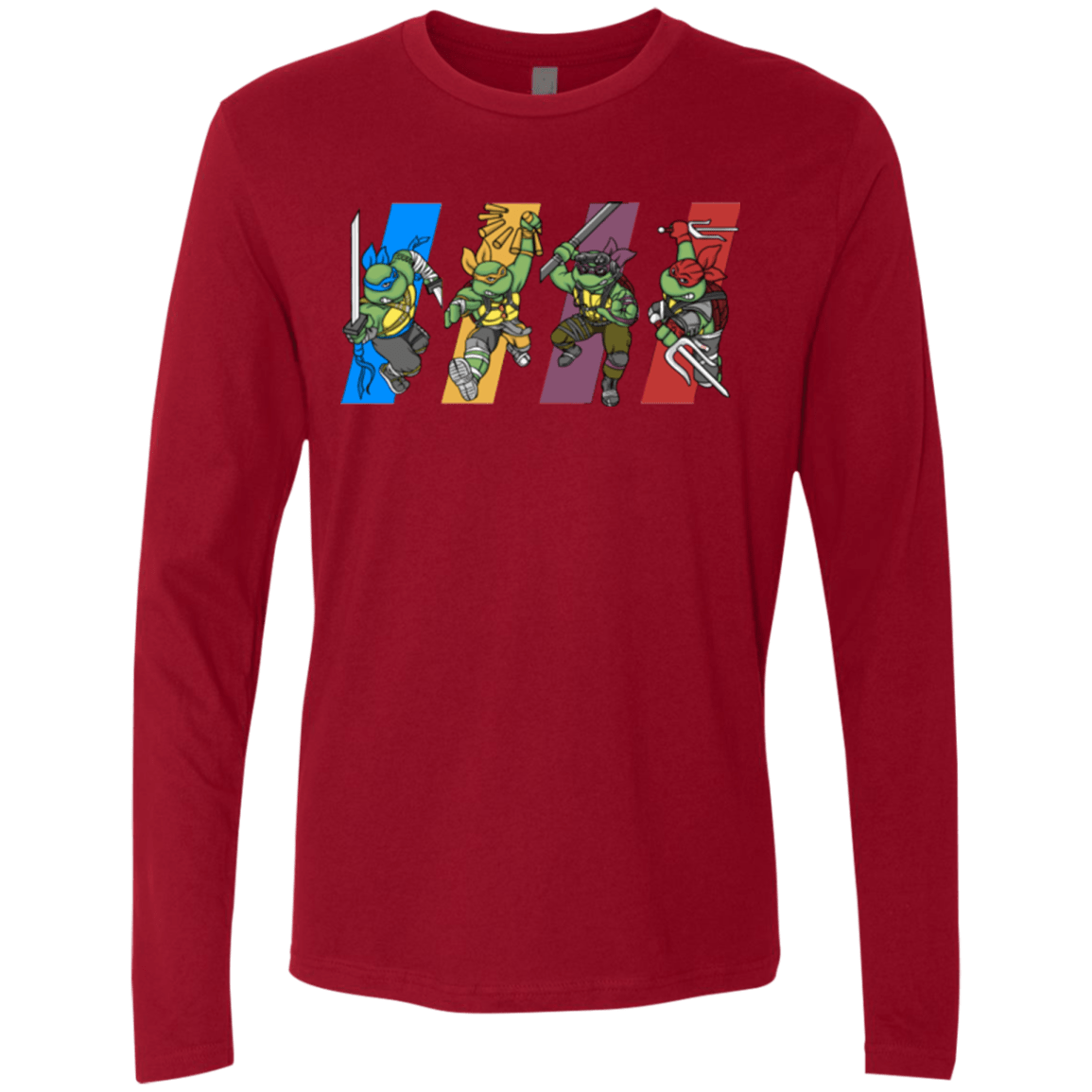 T-Shirts Cardinal / S Select your Ninja Men's Premium Long Sleeve