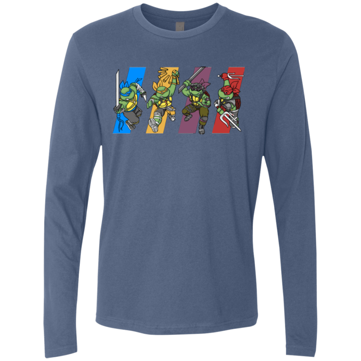 T-Shirts Indigo / S Select your Ninja Men's Premium Long Sleeve
