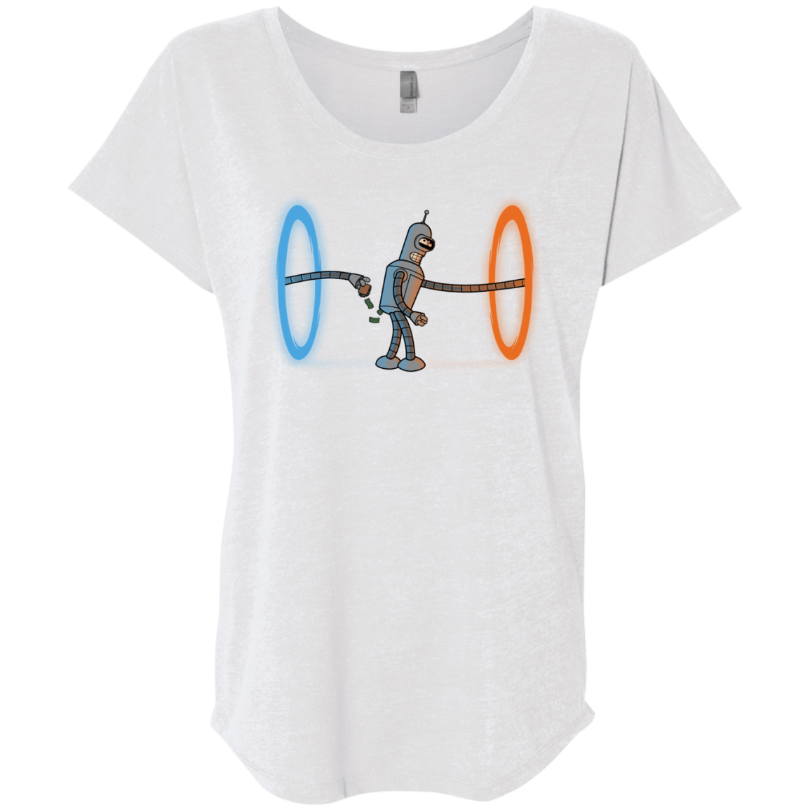 T-Shirts Heather White / X-Small Self Service Triblend Dolman Sleeve