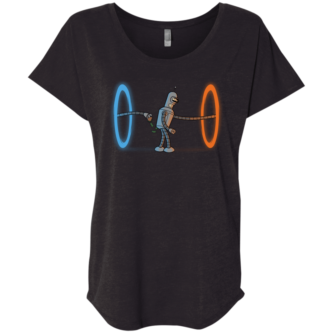 T-Shirts Vintage Black / X-Small Self Service Triblend Dolman Sleeve