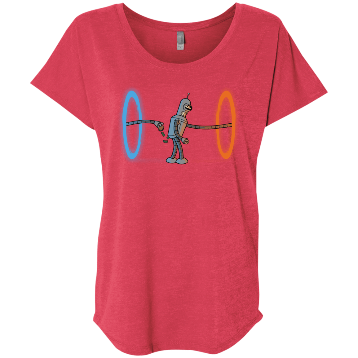 T-Shirts Vintage Red / X-Small Self Service Triblend Dolman Sleeve