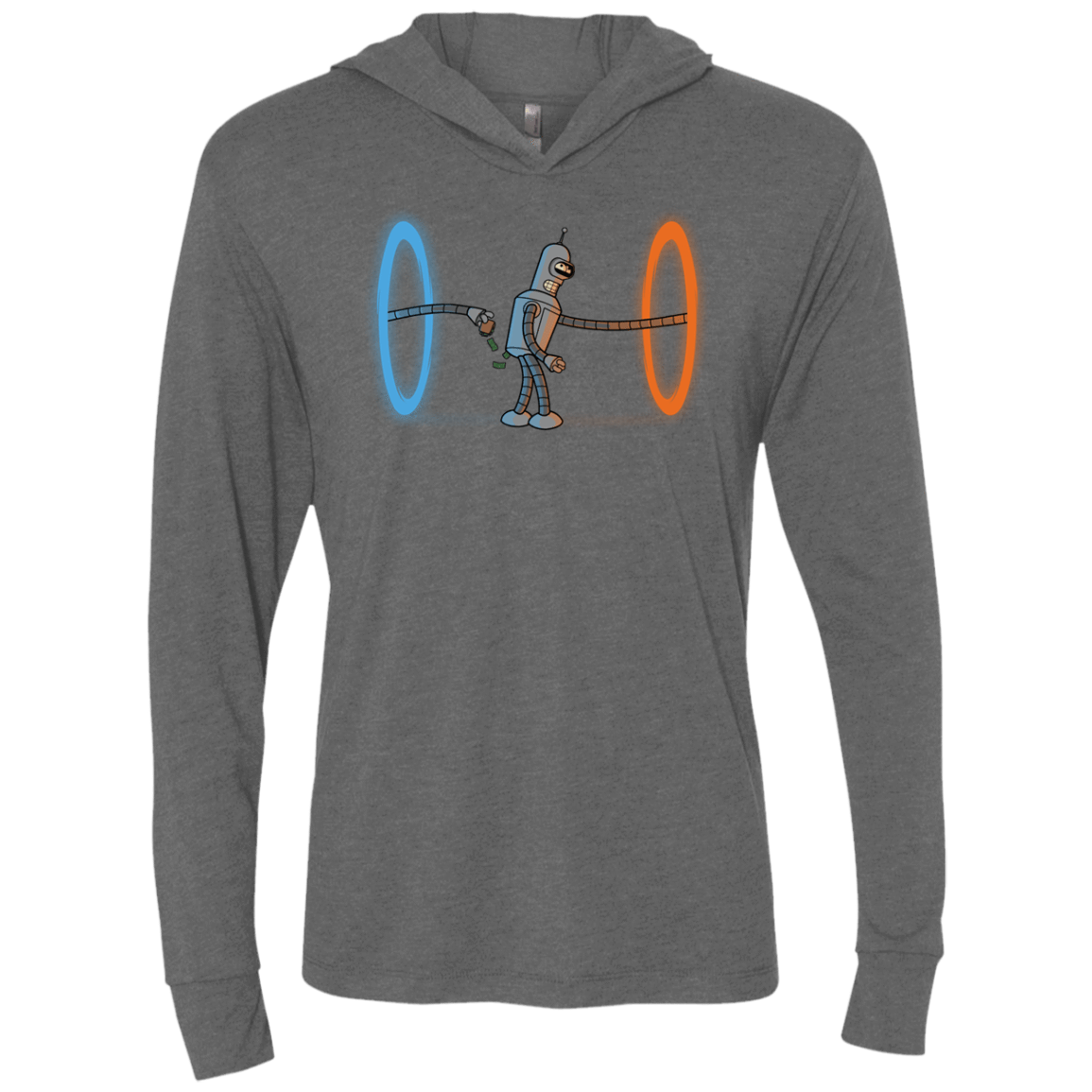 T-Shirts Premium Heather / X-Small Self Service Triblend Long Sleeve Hoodie Tee