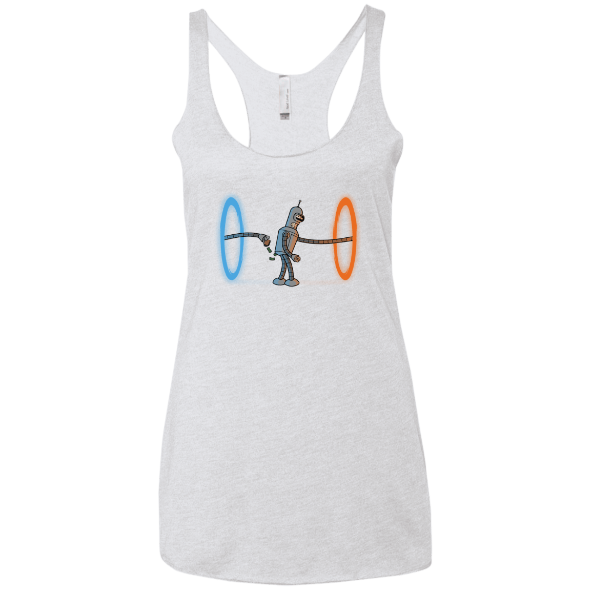 T-Shirts Heather White / X-Small Self Service Women's Triblend Racerback Tank