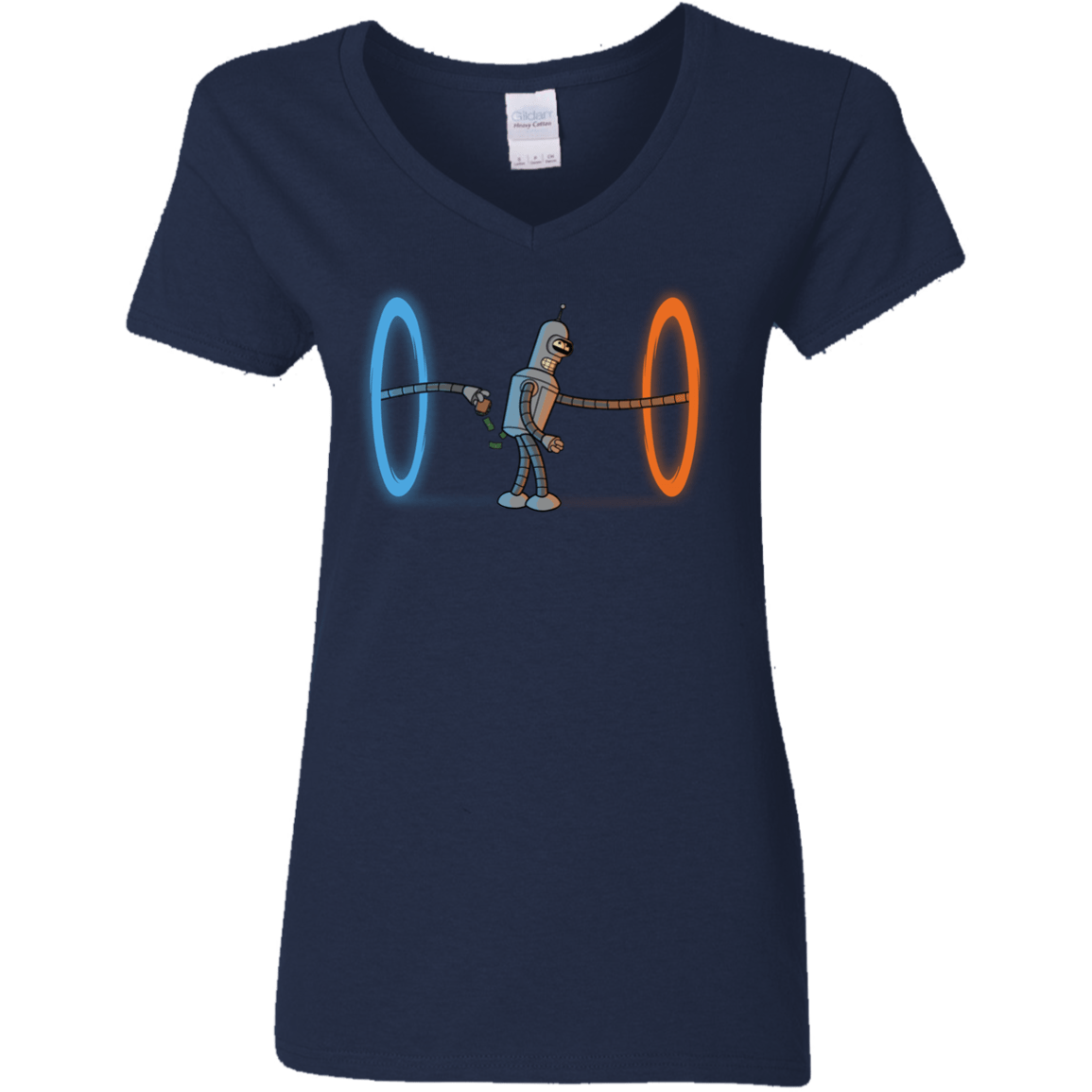 T-Shirts Navy / S Self Service Women's V-Neck T-Shirt