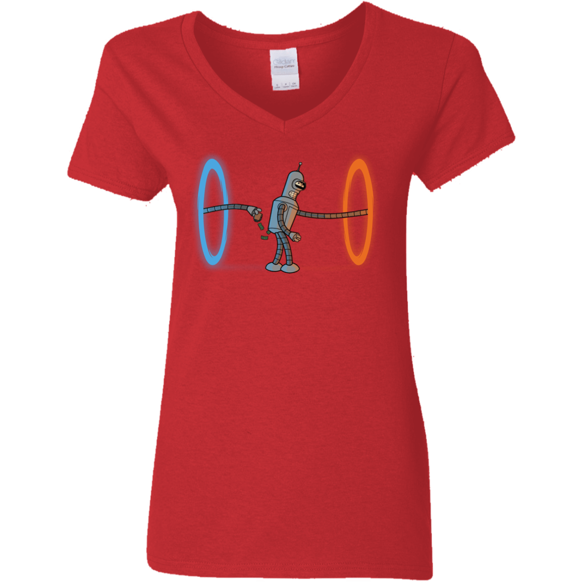 T-Shirts Red / S Self Service Women's V-Neck T-Shirt