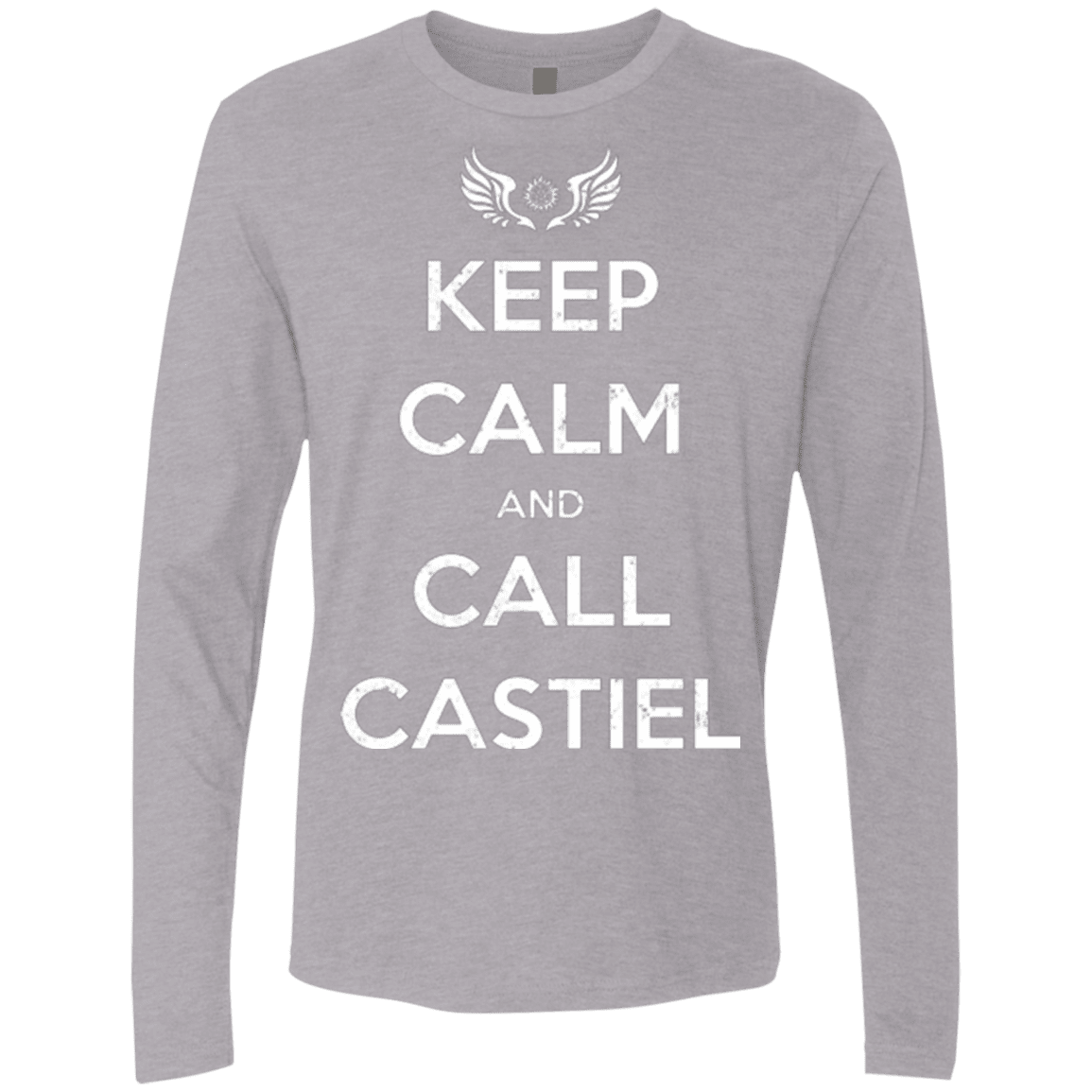 T-Shirts Heather Grey / Small Send Me An Angel Men's Premium Long Sleeve