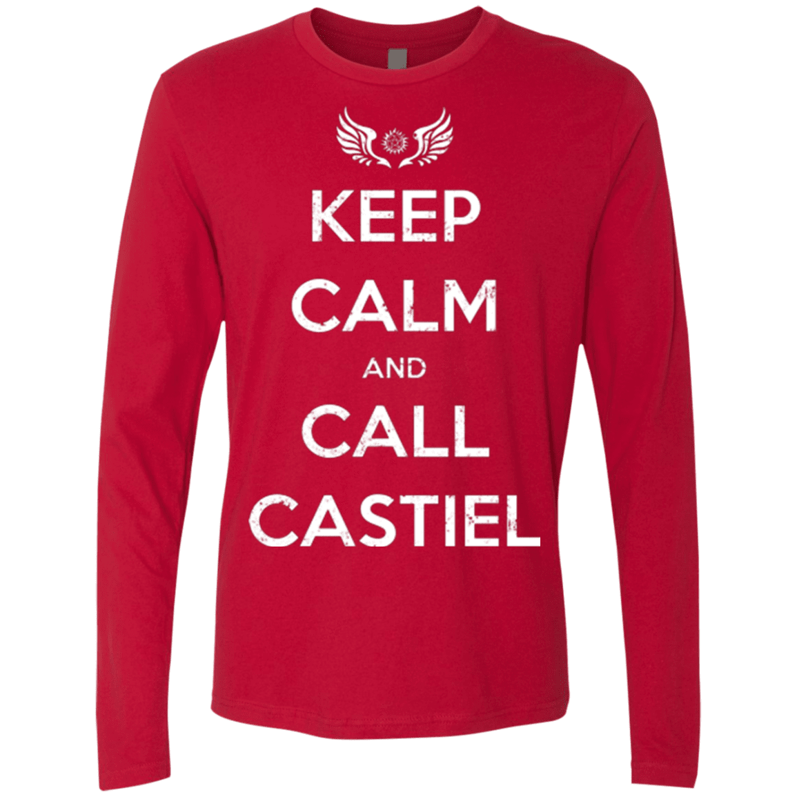 T-Shirts Red / Small Send Me An Angel Men's Premium Long Sleeve