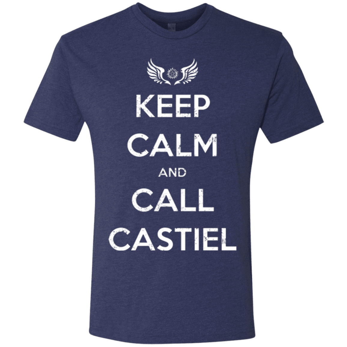 T-Shirts Vintage Navy / Small Send Me An Angel Men's Triblend T-Shirt