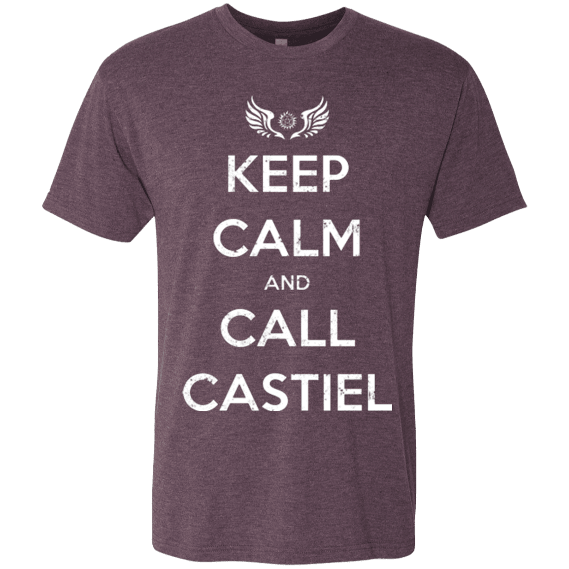 T-Shirts Vintage Purple / Small Send Me An Angel Men's Triblend T-Shirt