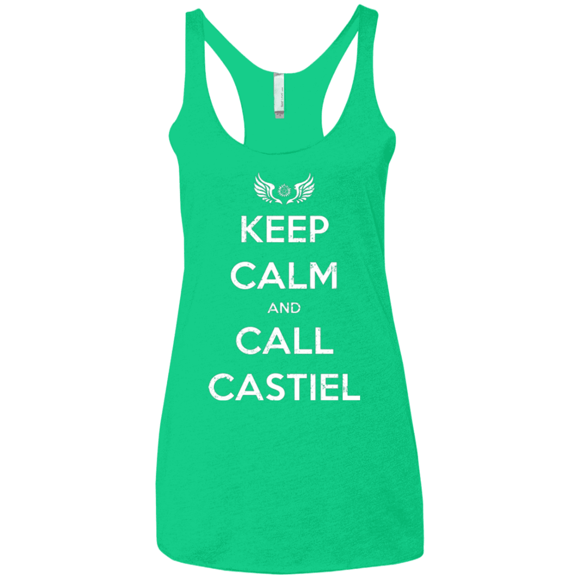 T-Shirts Envy / X-Small Send Me An Angel Women's Triblend Racerback Tank