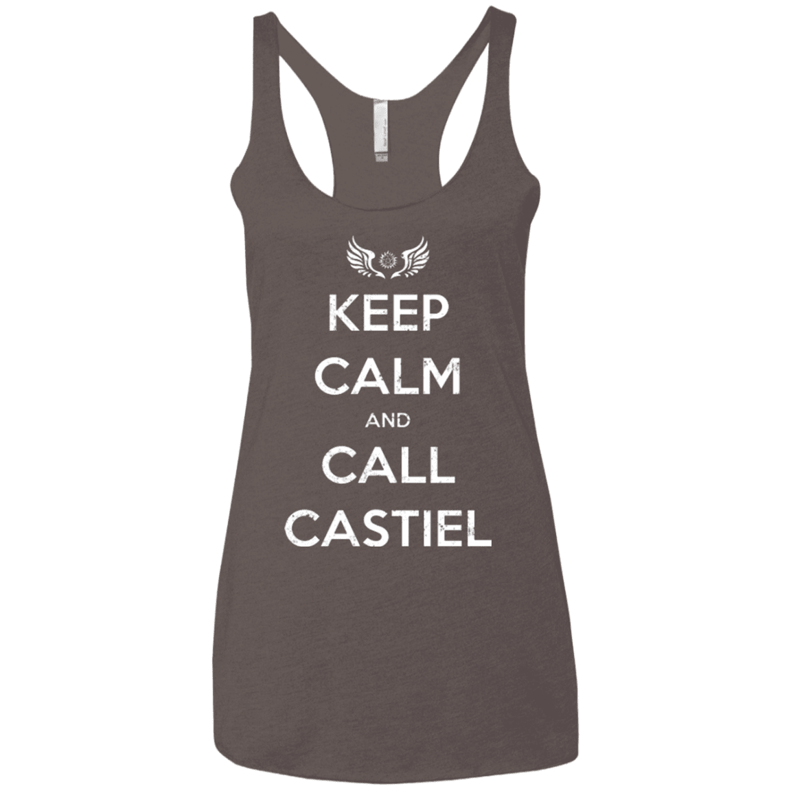 T-Shirts Macchiato / X-Small Send Me An Angel Women's Triblend Racerback Tank