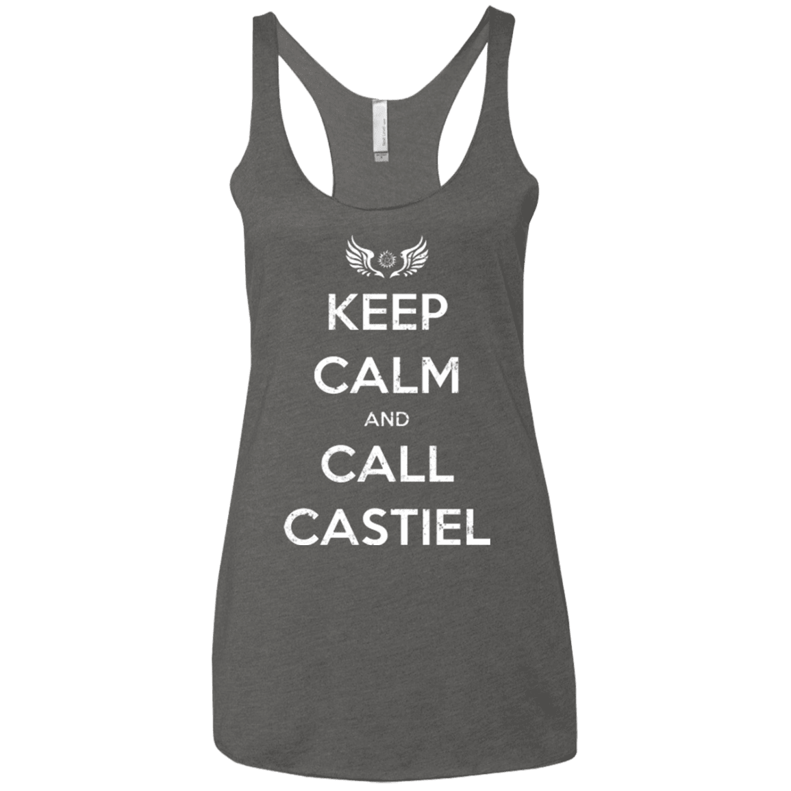 T-Shirts Premium Heather / X-Small Send Me An Angel Women's Triblend Racerback Tank