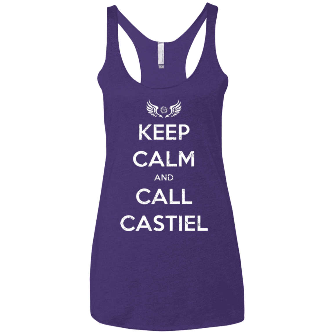 T-Shirts Purple / X-Small Send Me An Angel Women's Triblend Racerback Tank