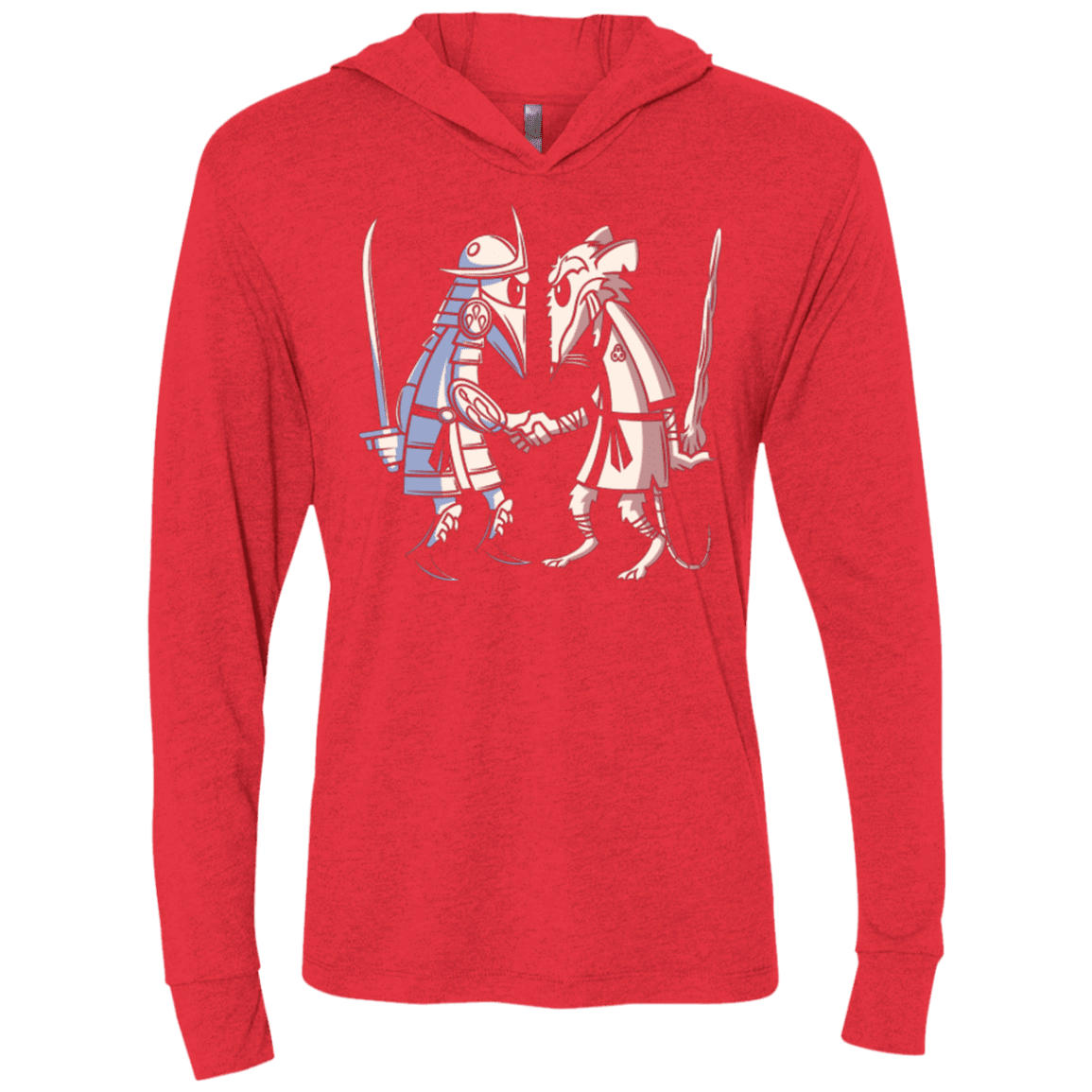 T-Shirts Vintage Red / X-Small Sensei vs Sensei Triblend Long Sleeve Hoodie Tee