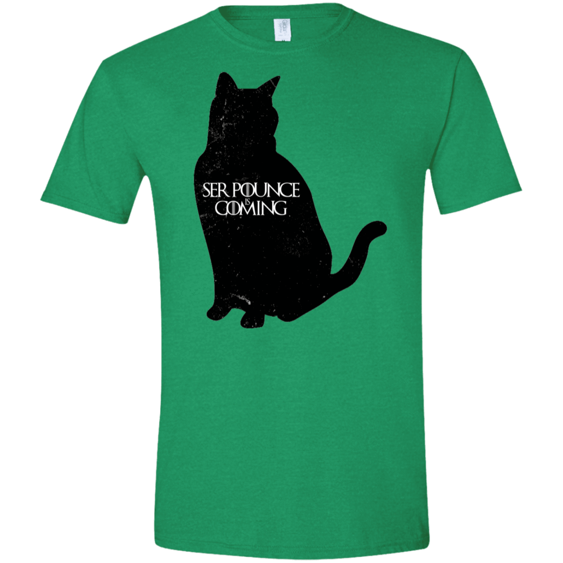 T-Shirts Heather Irish Green / S Ser Pounce is Coming Men's Semi-Fitted Softstyle