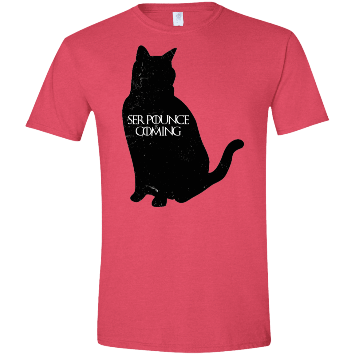 T-Shirts Heather Red / S Ser Pounce is Coming Men's Semi-Fitted Softstyle