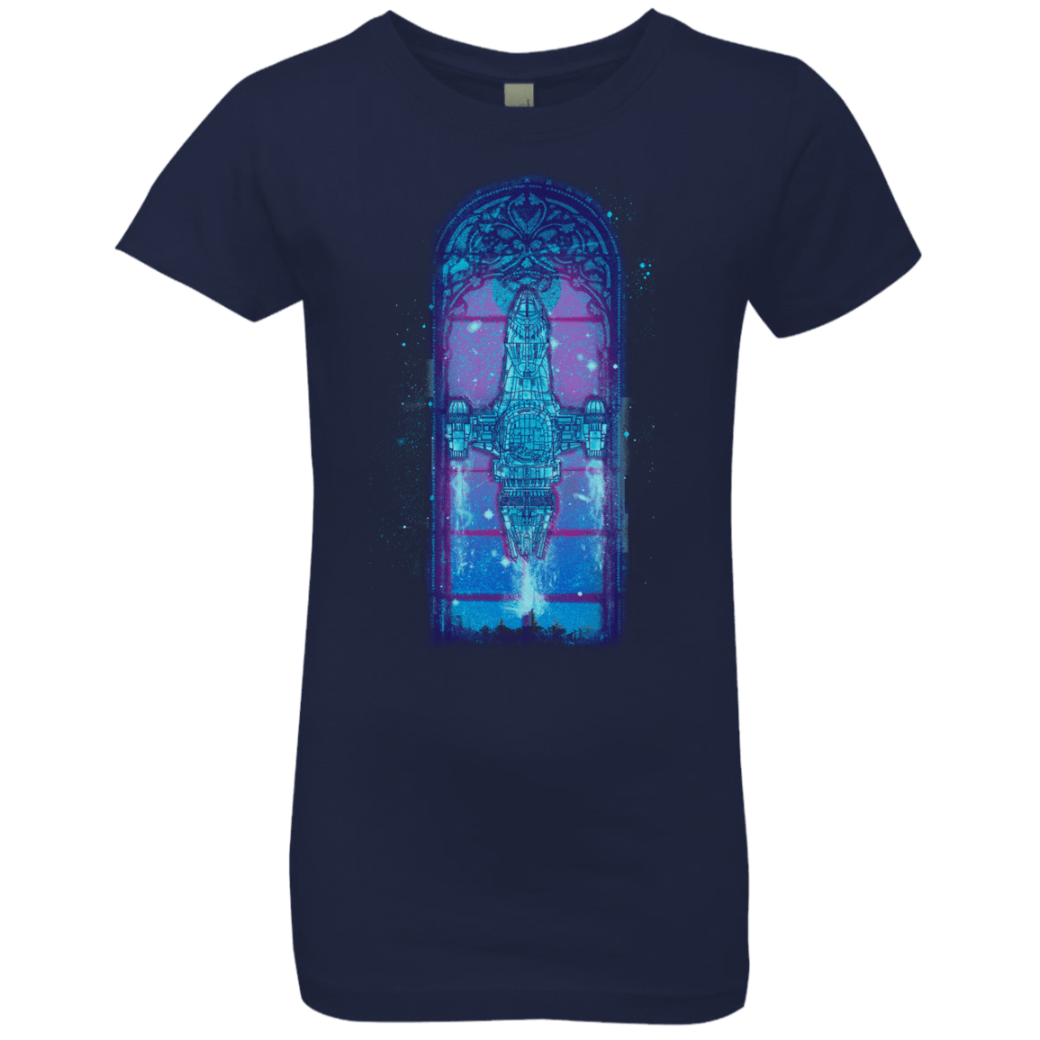 T-Shirts Midnight Navy / YXS Serenity Mosaica 2 Girls Premium T-Shirt