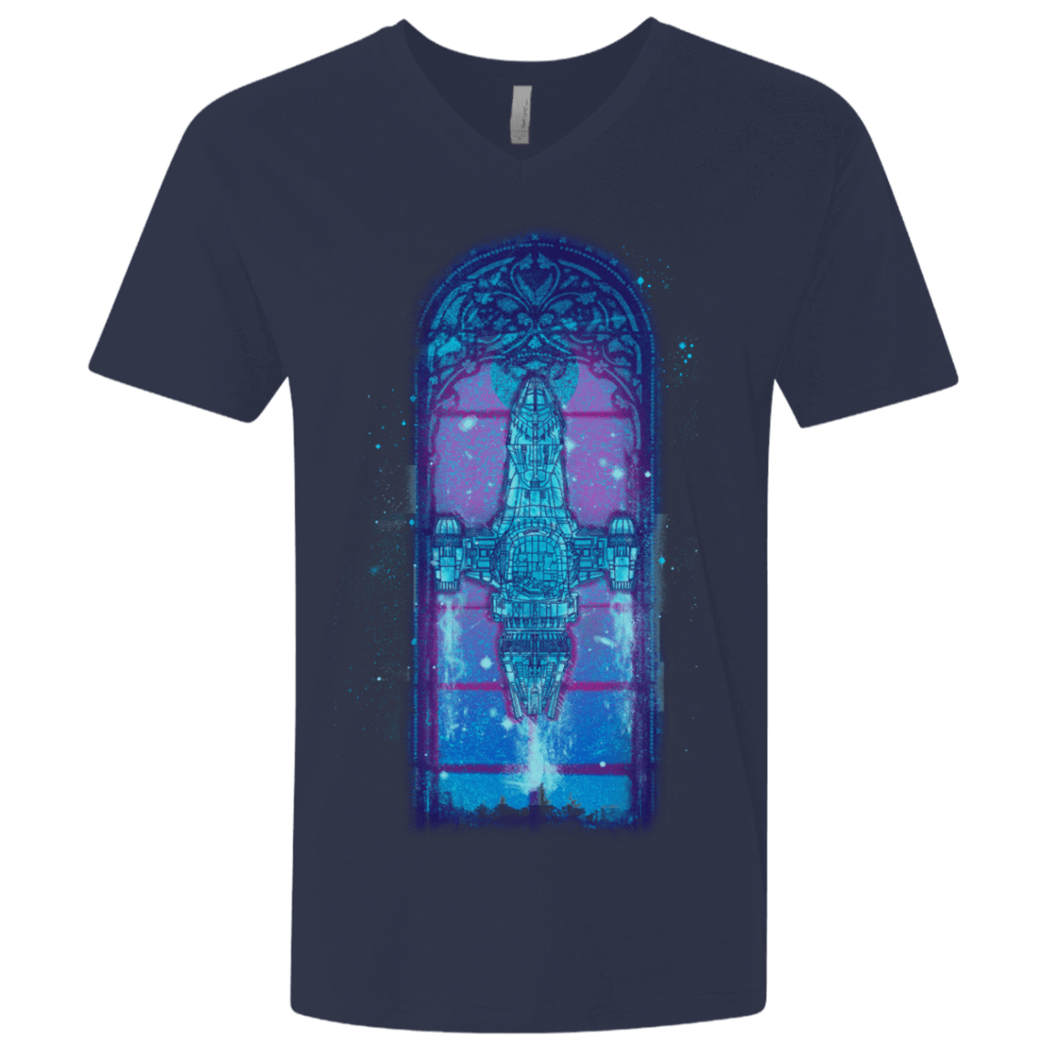 T-Shirts Midnight Navy / X-Small Serenity Mosaica 2 Men's Premium V-Neck