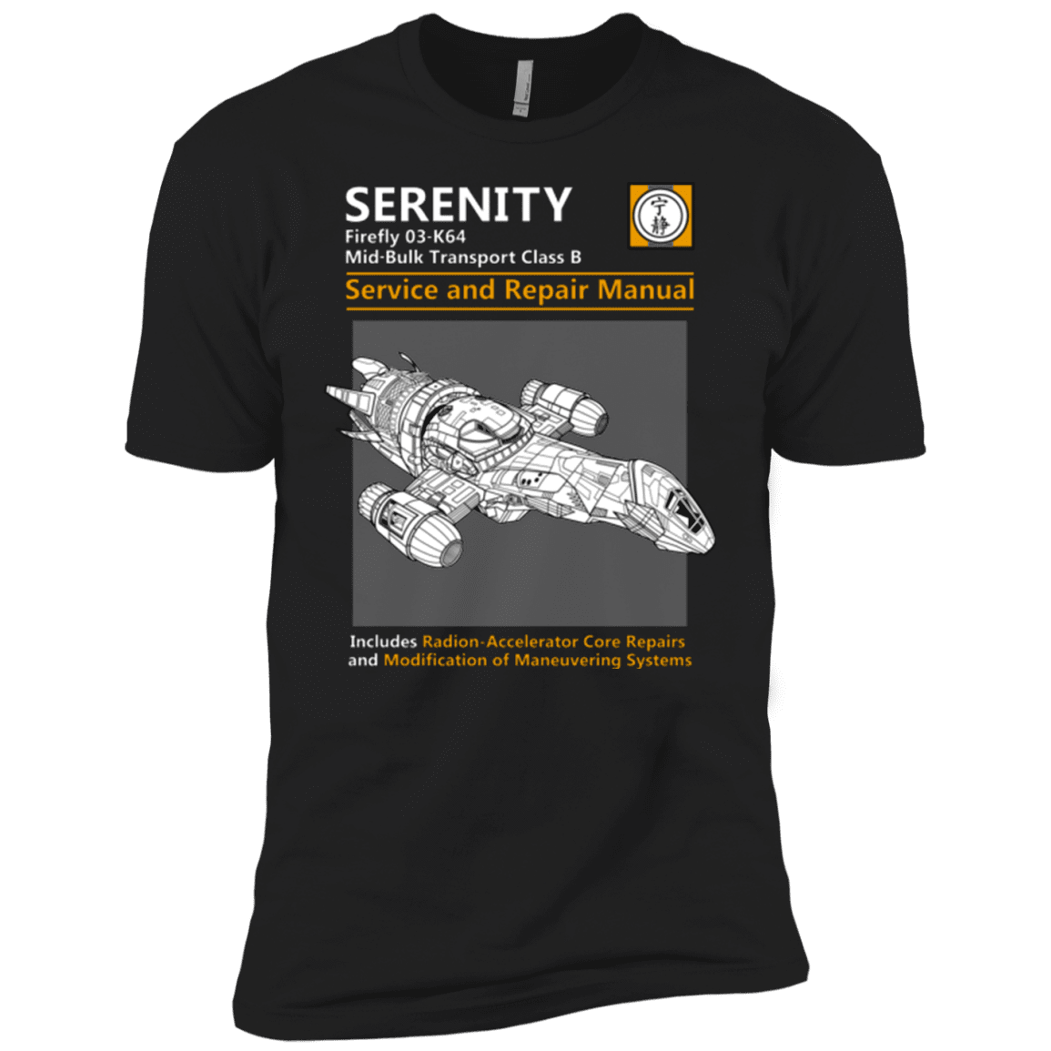 T-Shirts Black / YXS Serenity Service And Repair Manual Boys Premium T-Shirt
