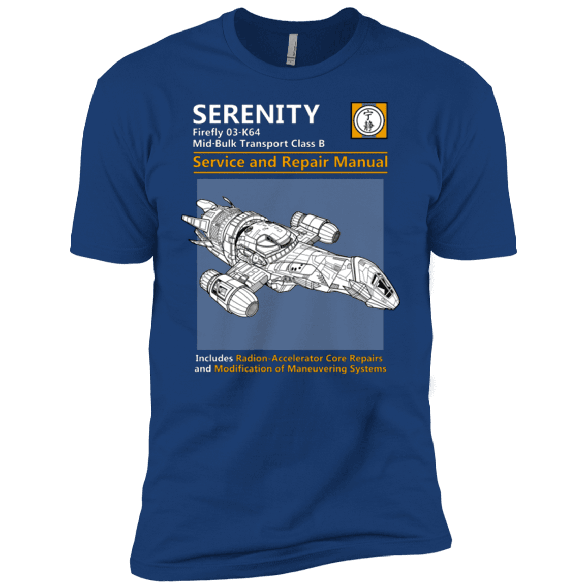 T-Shirts Royal / YXS Serenity Service And Repair Manual Boys Premium T-Shirt