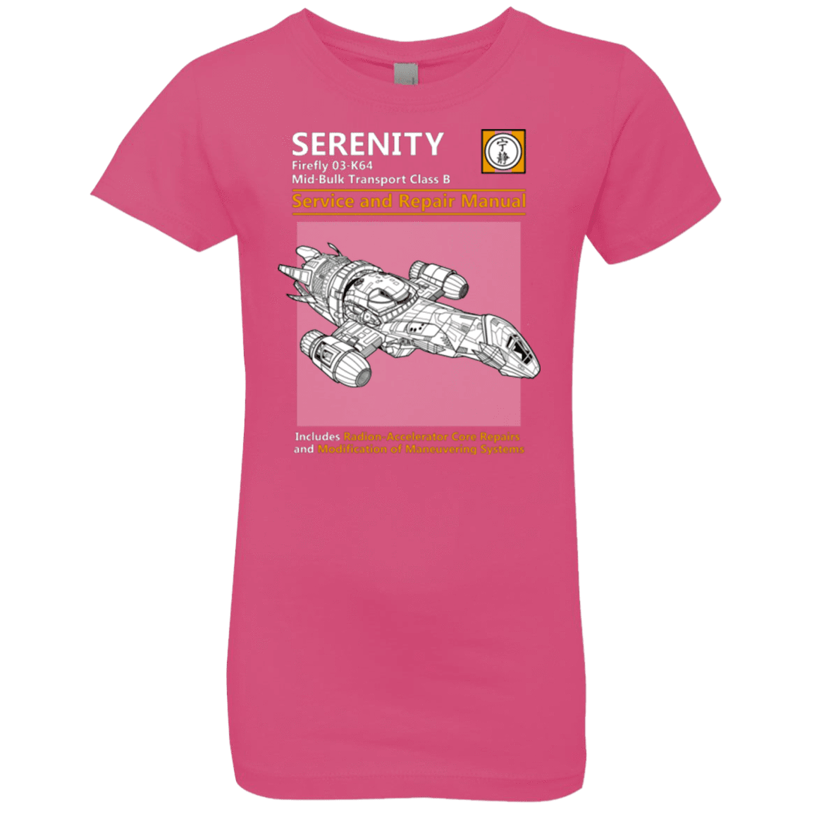 T-Shirts Hot Pink / YXS Serenity Service And Repair Manual Girls Premium T-Shirt