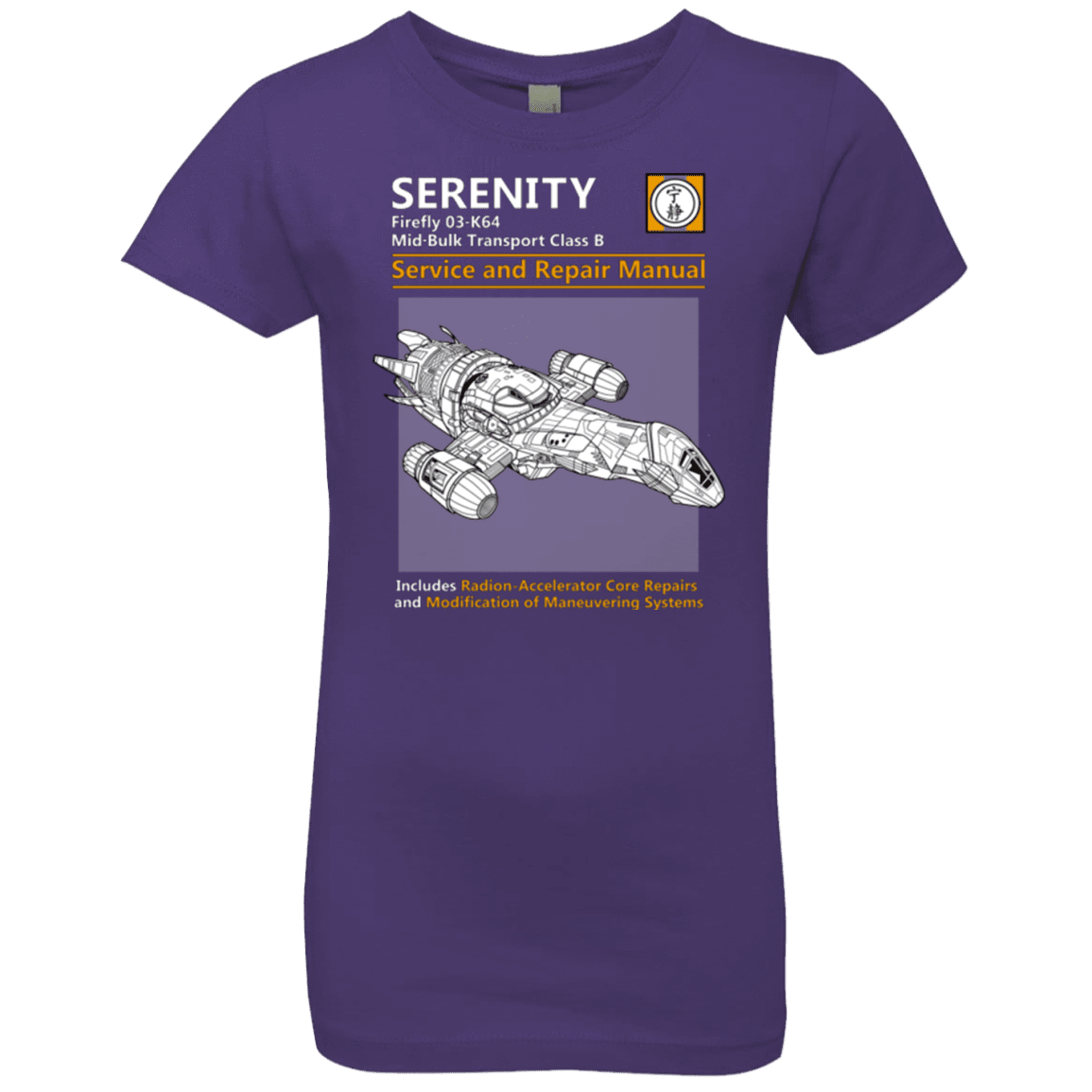 T-Shirts Purple Rush / YXS Serenity Service And Repair Manual Girls Premium T-Shirt