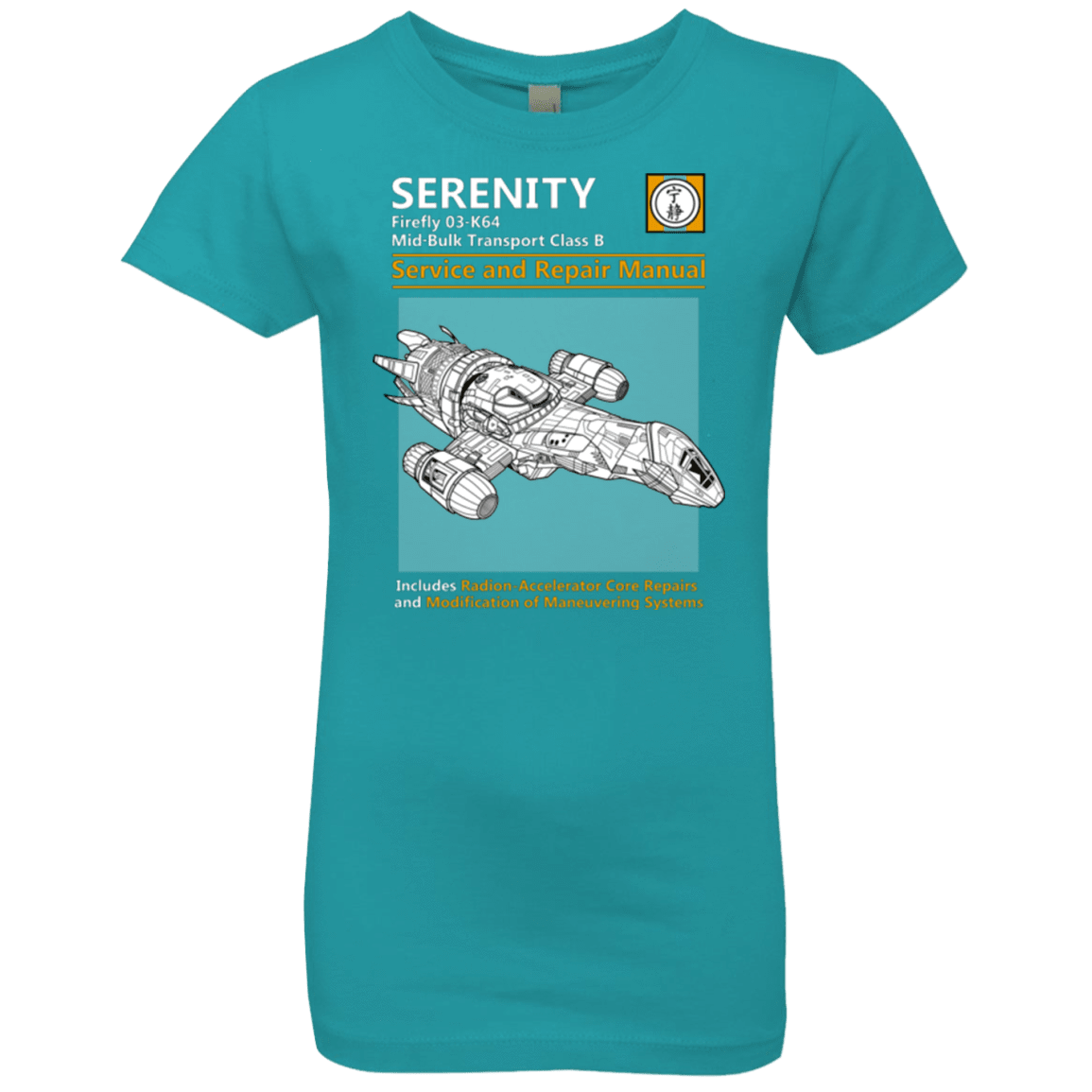 T-Shirts Tahiti Blue / YXS Serenity Service And Repair Manual Girls Premium T-Shirt