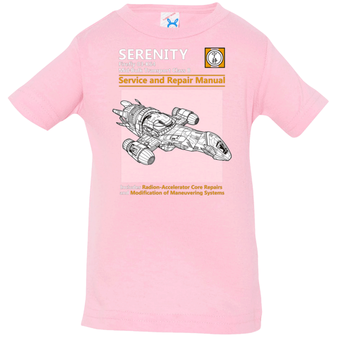 T-Shirts Pink / 6 Months Serenity Service And Repair Manual Infant Premium T-Shirt