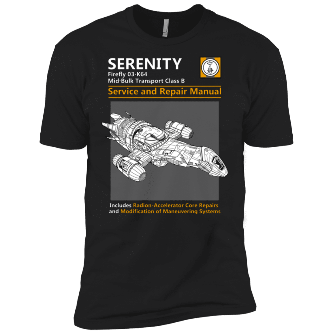T-Shirts Black / X-Small Serenity Service And Repair Manual Men's Premium T-Shirt
