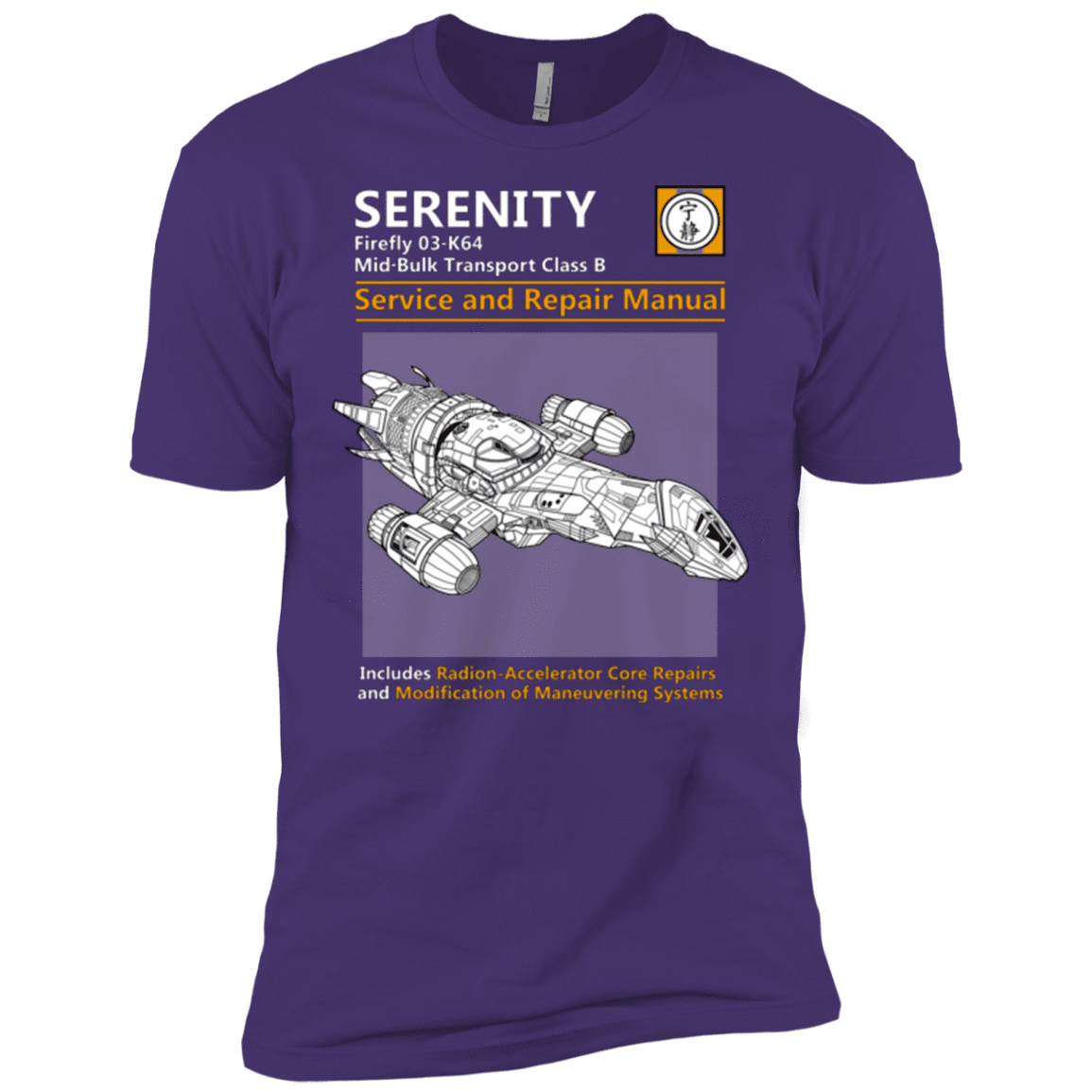 T-Shirts Purple / X-Small Serenity Service And Repair Manual Men's Premium T-Shirt