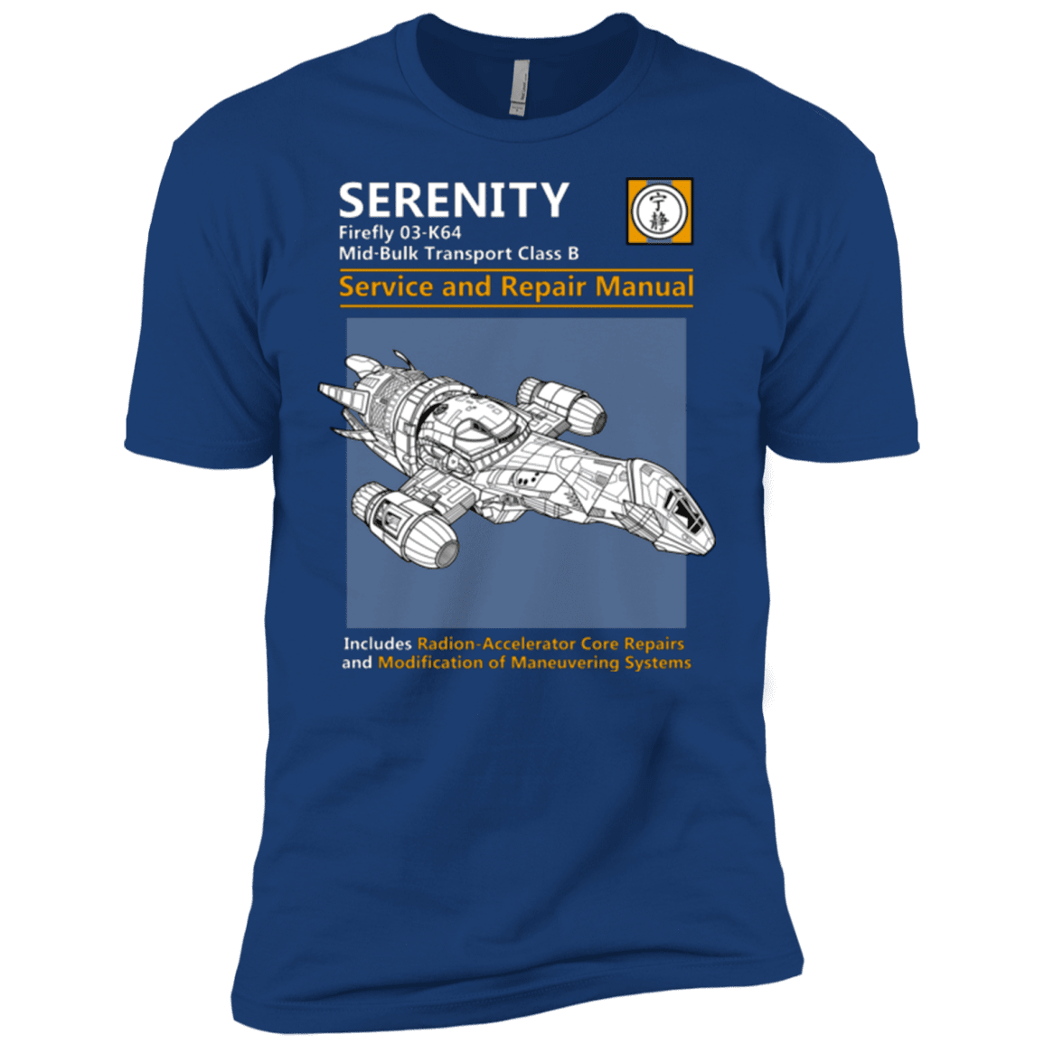 T-Shirts Royal / X-Small Serenity Service And Repair Manual Men's Premium T-Shirt