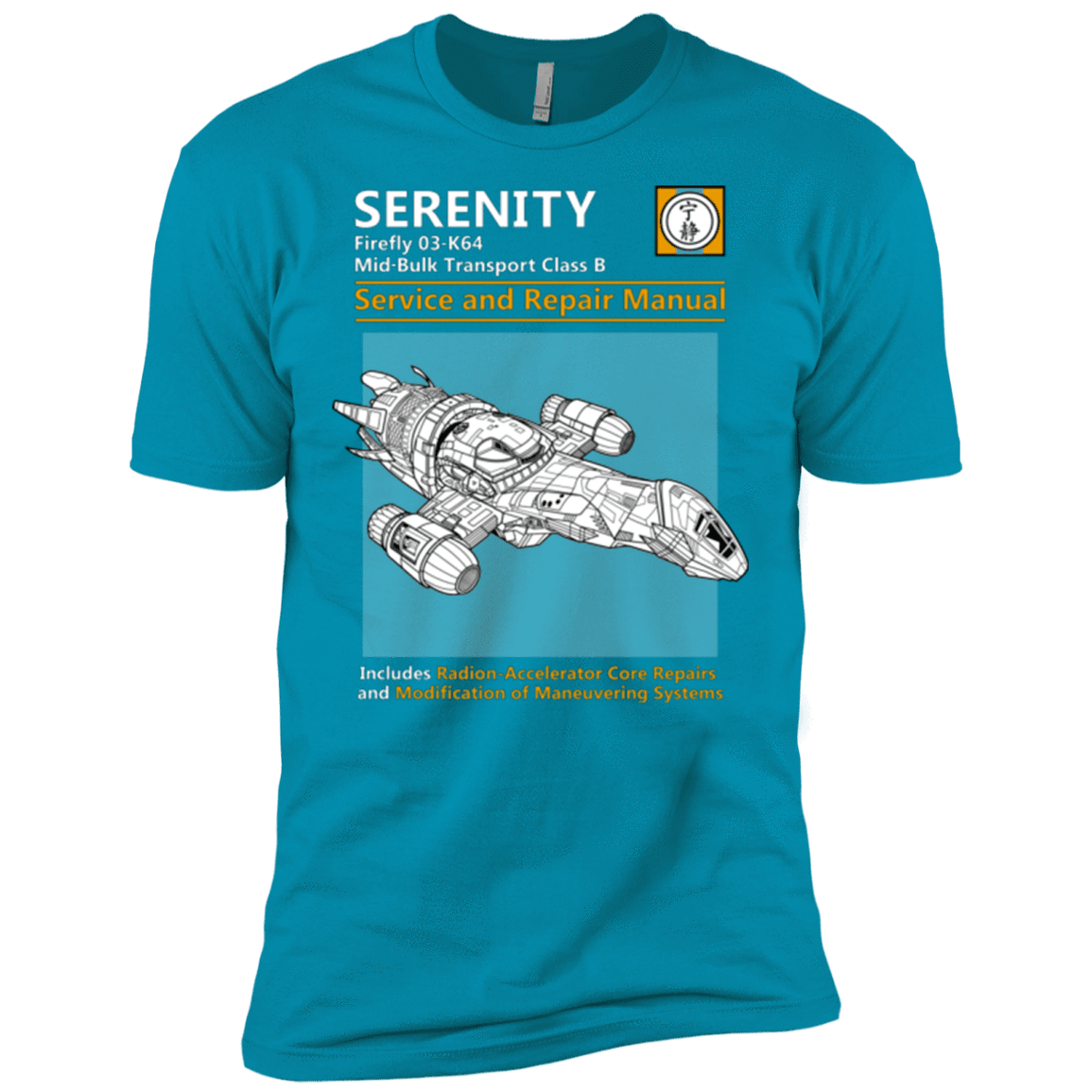 T-Shirts Turquoise / X-Small Serenity Service And Repair Manual Men's Premium T-Shirt