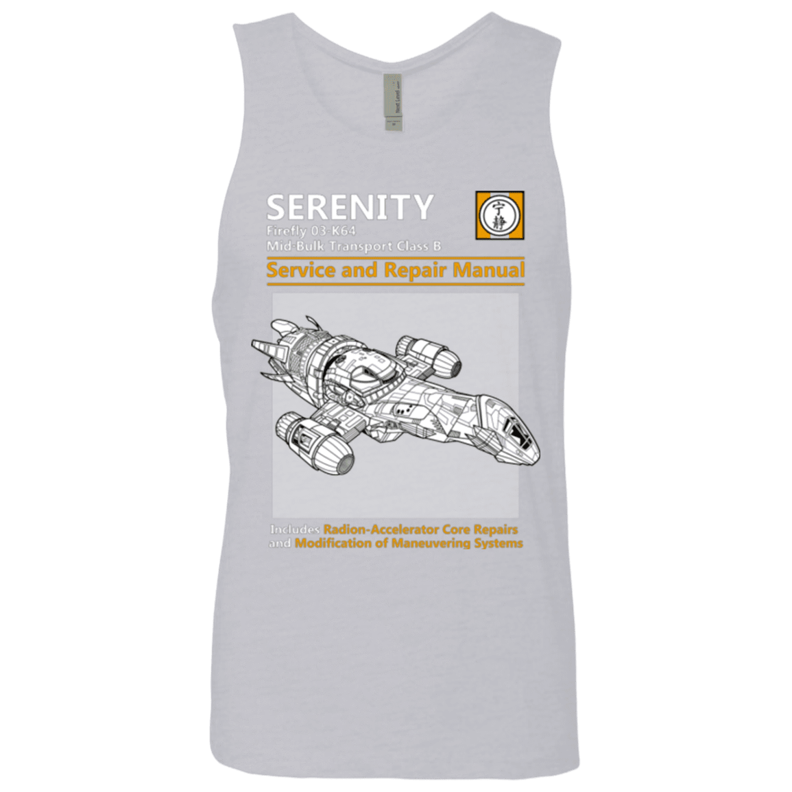 T-Shirts Heather Grey / Small Serenity Service And Repair Manual Men's Premium Tank Top