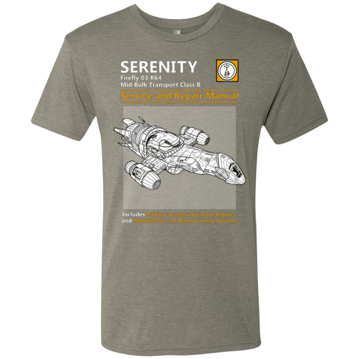 T-Shirts Venetian Grey / Small Serenity Service And Repair Manual Men's Triblend T-Shirt
