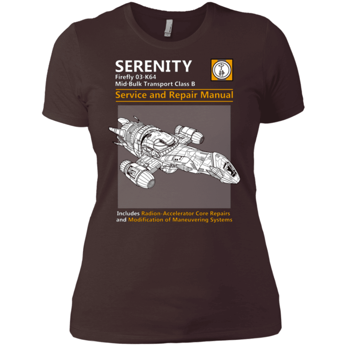 T-Shirts Dark Chocolate / X-Small Serenity Service And Repair Manual Women's Premium T-Shirt