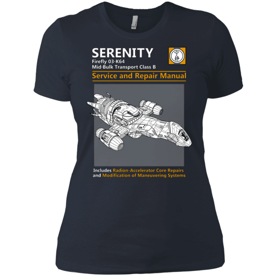 T-Shirts Indigo / X-Small Serenity Service And Repair Manual Women's Premium T-Shirt