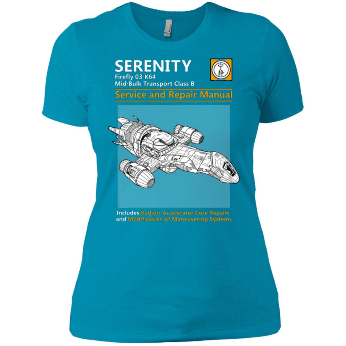 T-Shirts Turquoise / X-Small Serenity Service And Repair Manual Women's Premium T-Shirt