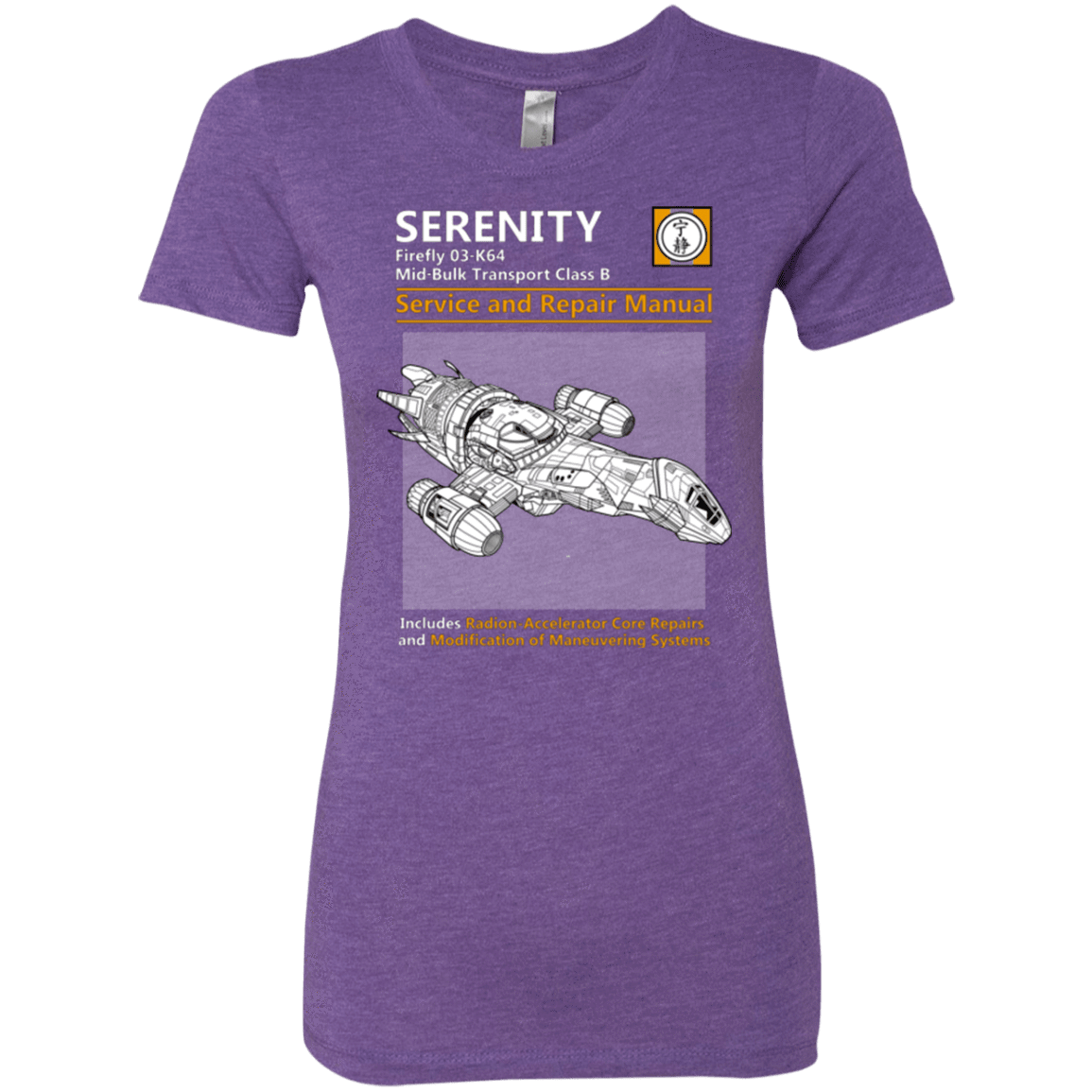T-Shirts Purple Rush / Small Serenity Service And Repair Manual Women's Triblend T-Shirt