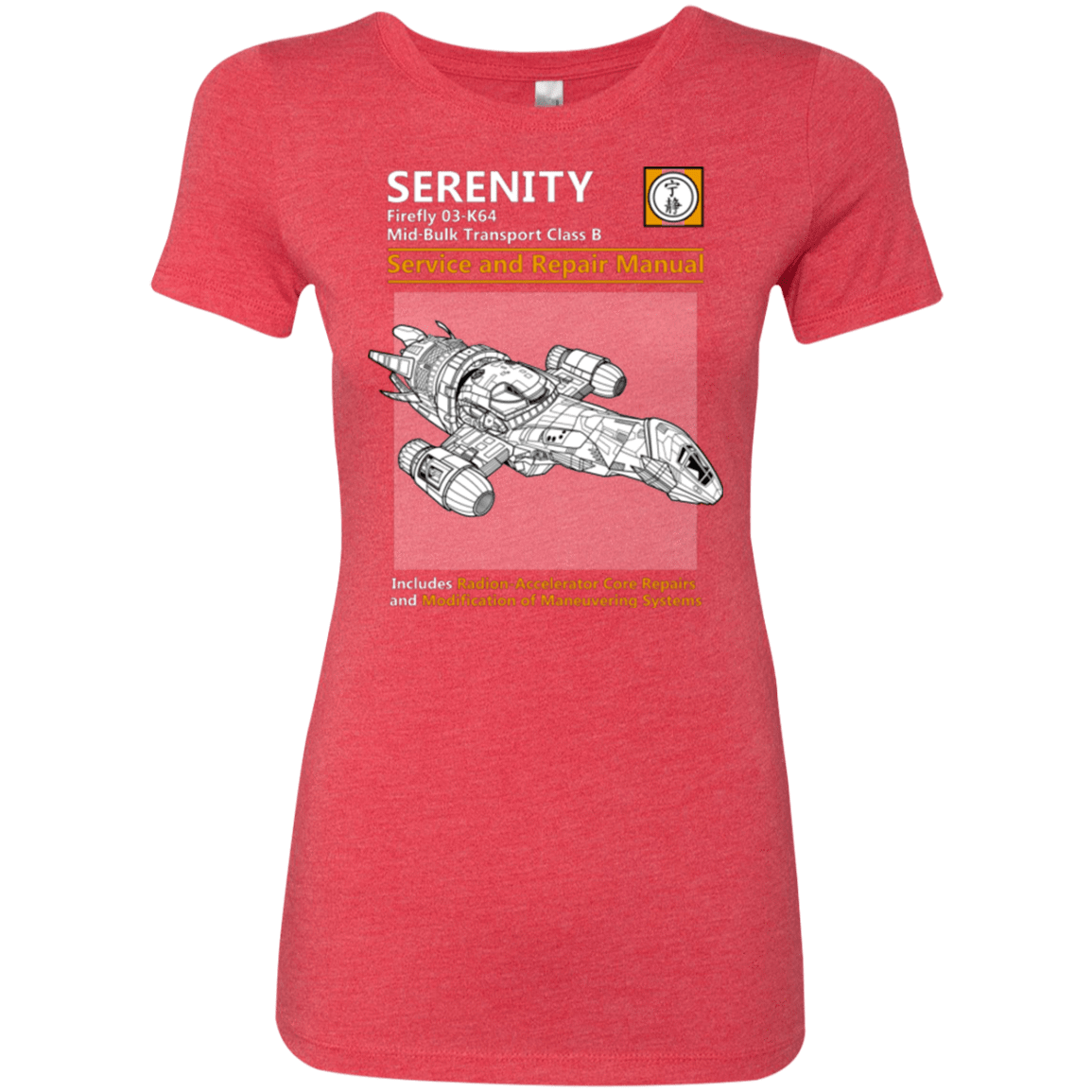 T-Shirts Vintage Red / Small Serenity Service And Repair Manual Women's Triblend T-Shirt