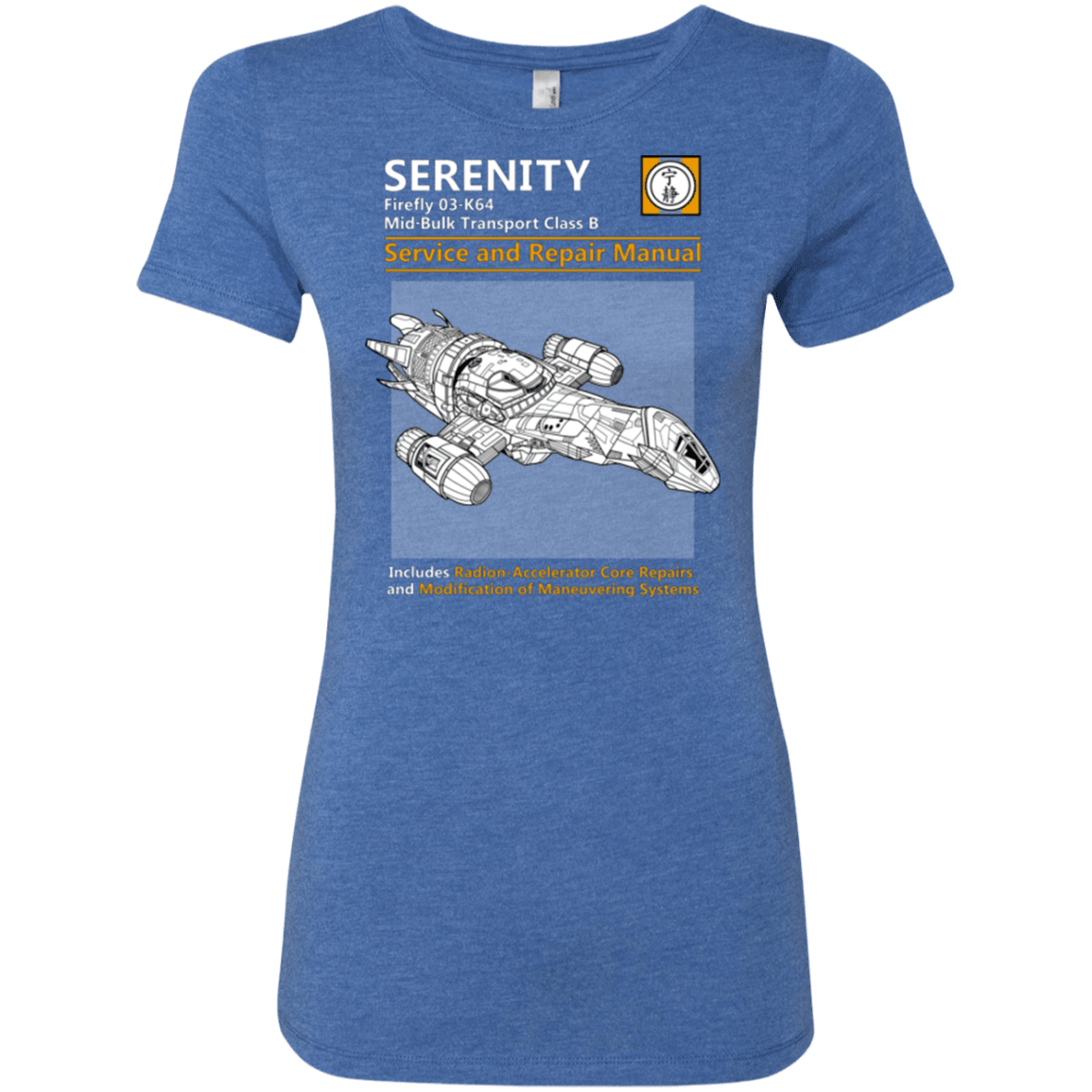 T-Shirts Vintage Royal / Small Serenity Service And Repair Manual Women's Triblend T-Shirt