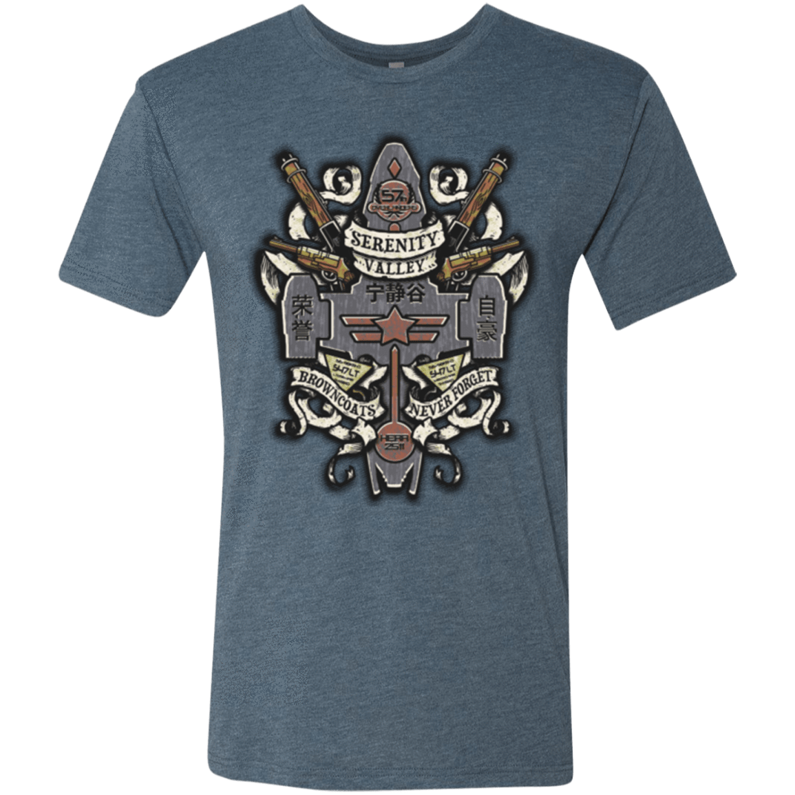 T-Shirts Indigo / Small Serenity Valley Memorial Men's Triblend T-Shirt