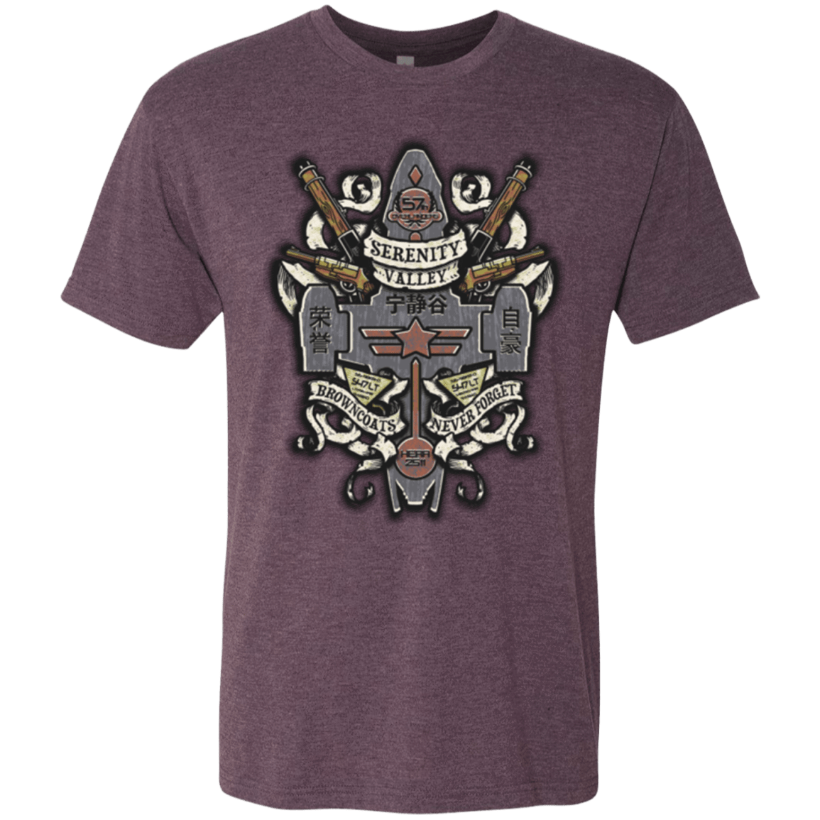 T-Shirts Vintage Purple / Small Serenity Valley Memorial Men's Triblend T-Shirt