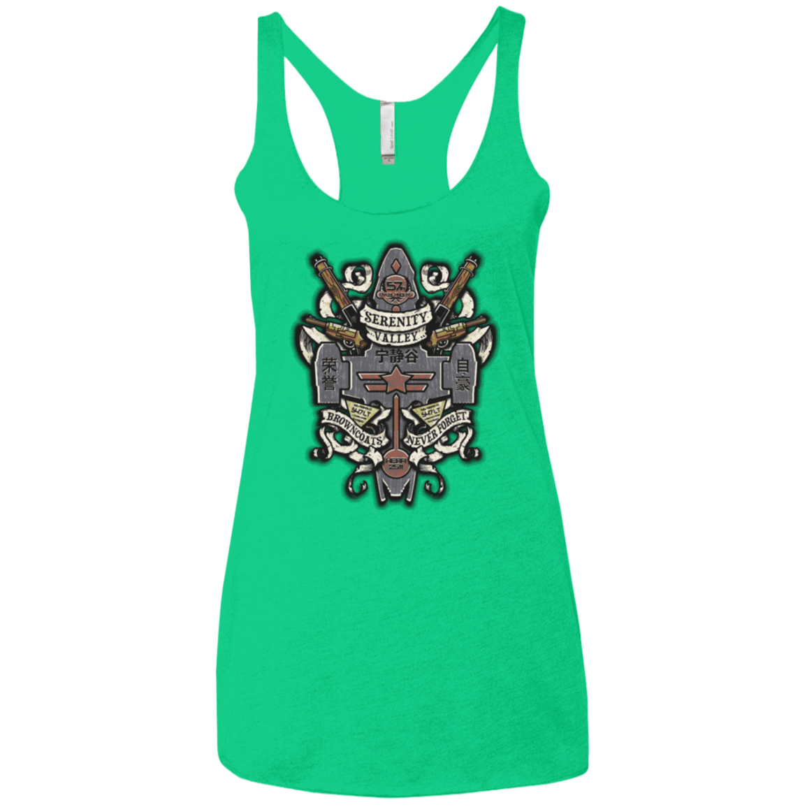 T-Shirts Envy / X-Small Serenity Valley Memorial Women's Triblend Racerback Tank