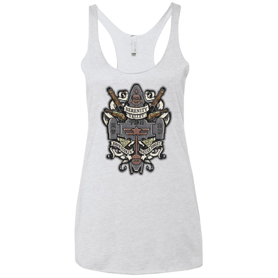 T-Shirts Heather White / X-Small Serenity Valley Memorial Women's Triblend Racerback Tank