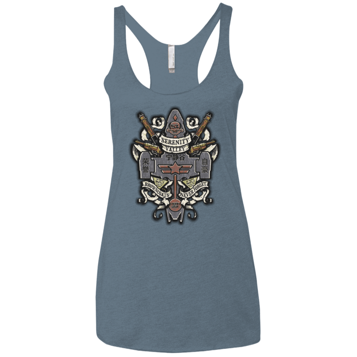 T-Shirts Indigo / X-Small Serenity Valley Memorial Women's Triblend Racerback Tank