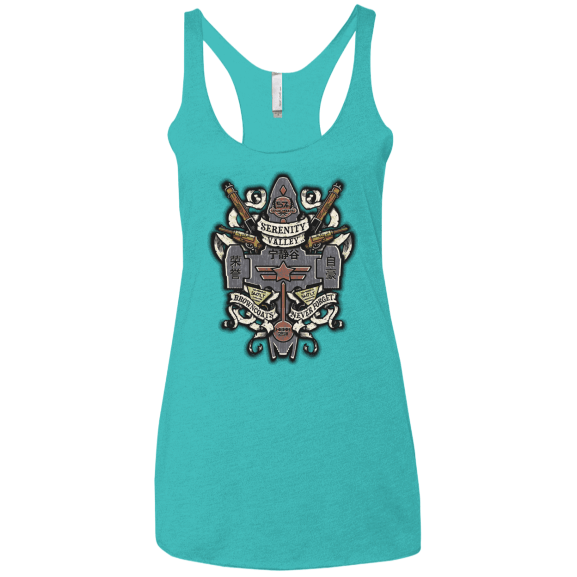 T-Shirts Tahiti Blue / X-Small Serenity Valley Memorial Women's Triblend Racerback Tank