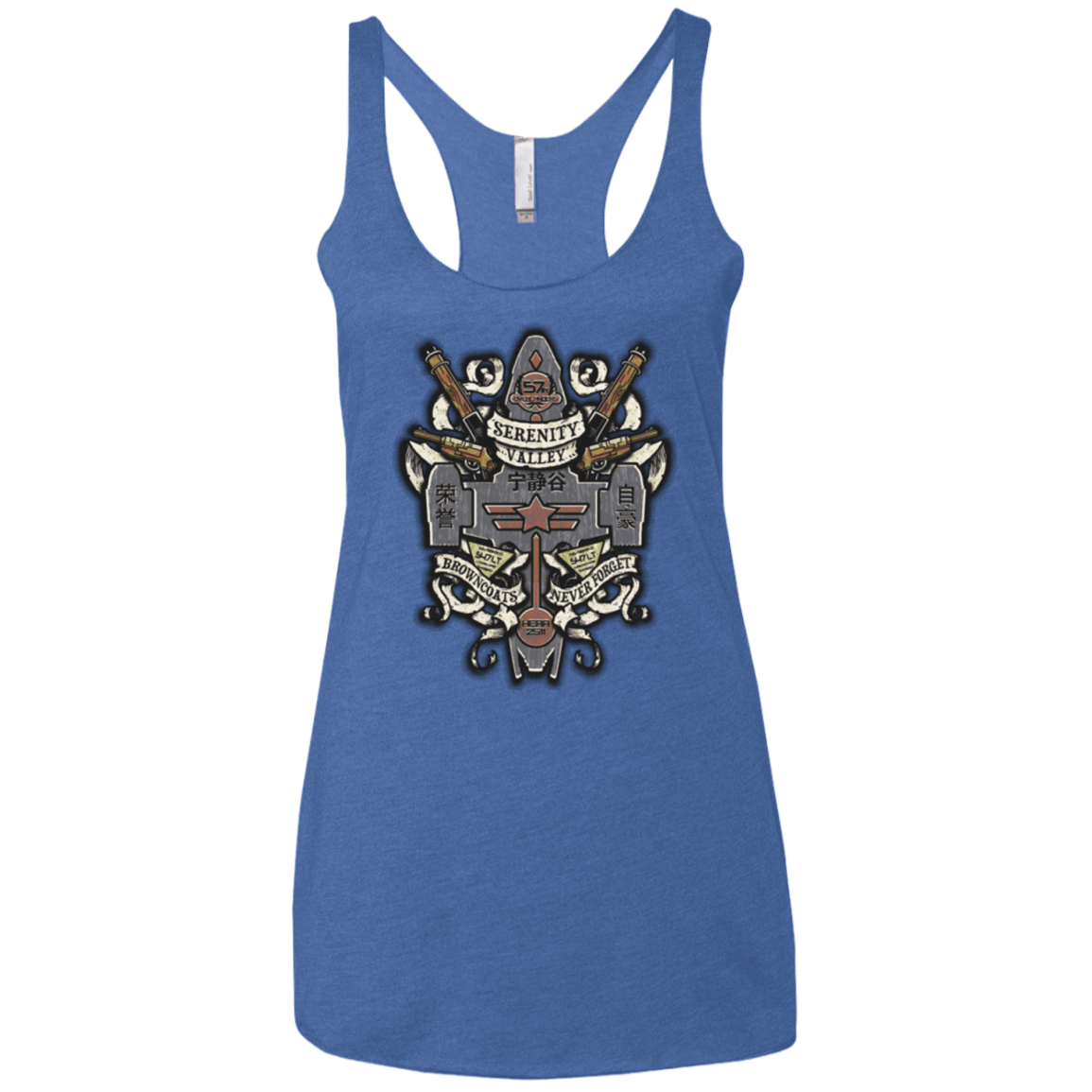 T-Shirts Vintage Royal / X-Small Serenity Valley Memorial Women's Triblend Racerback Tank