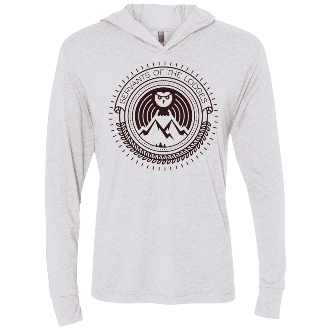 T-Shirts Heather White / X-Small SERVANTS Triblend Long Sleeve Hoodie Tee